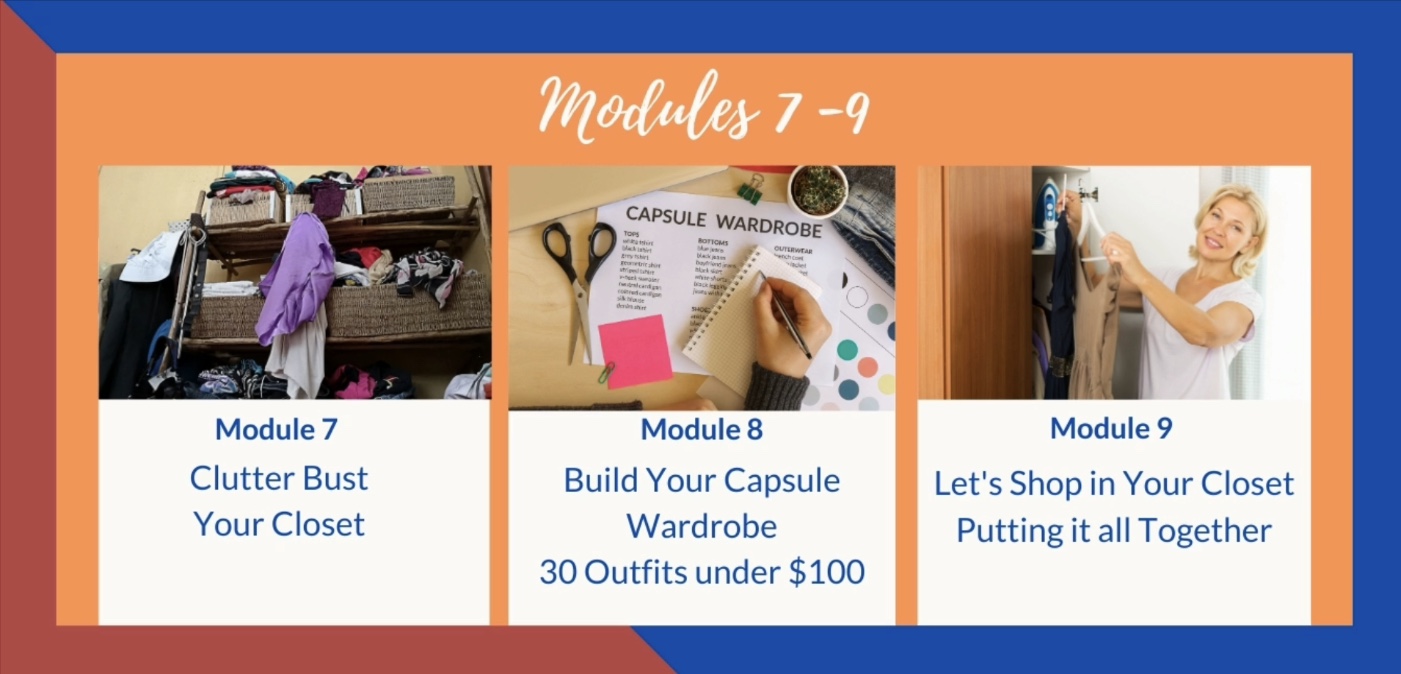 Let's Shop In Your Closet Modules 7-9
